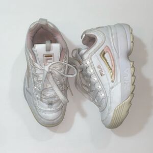 Fila White Pink Women Shoes Size 5.5